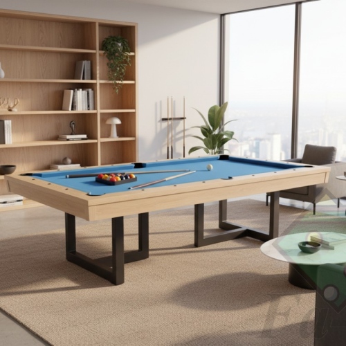 Stół bilardowy TOPAZ  detale wykończenia, lite drewno i skórzane kosze